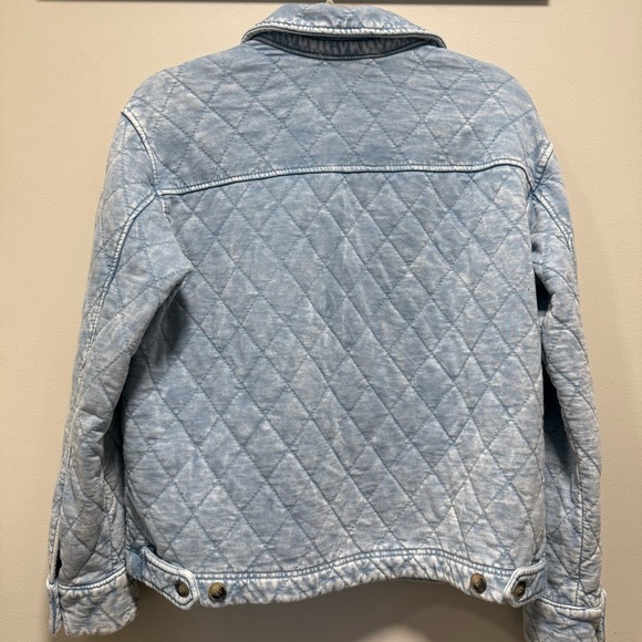 Jane + Delancey Ultra-Soft Quilted Utility Jacket - Blue Acid Wash - M/L - Picture 9 of 9